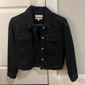 Madewell black jean jacket
